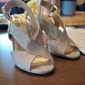 Michael Kors Glittering Silver Heels